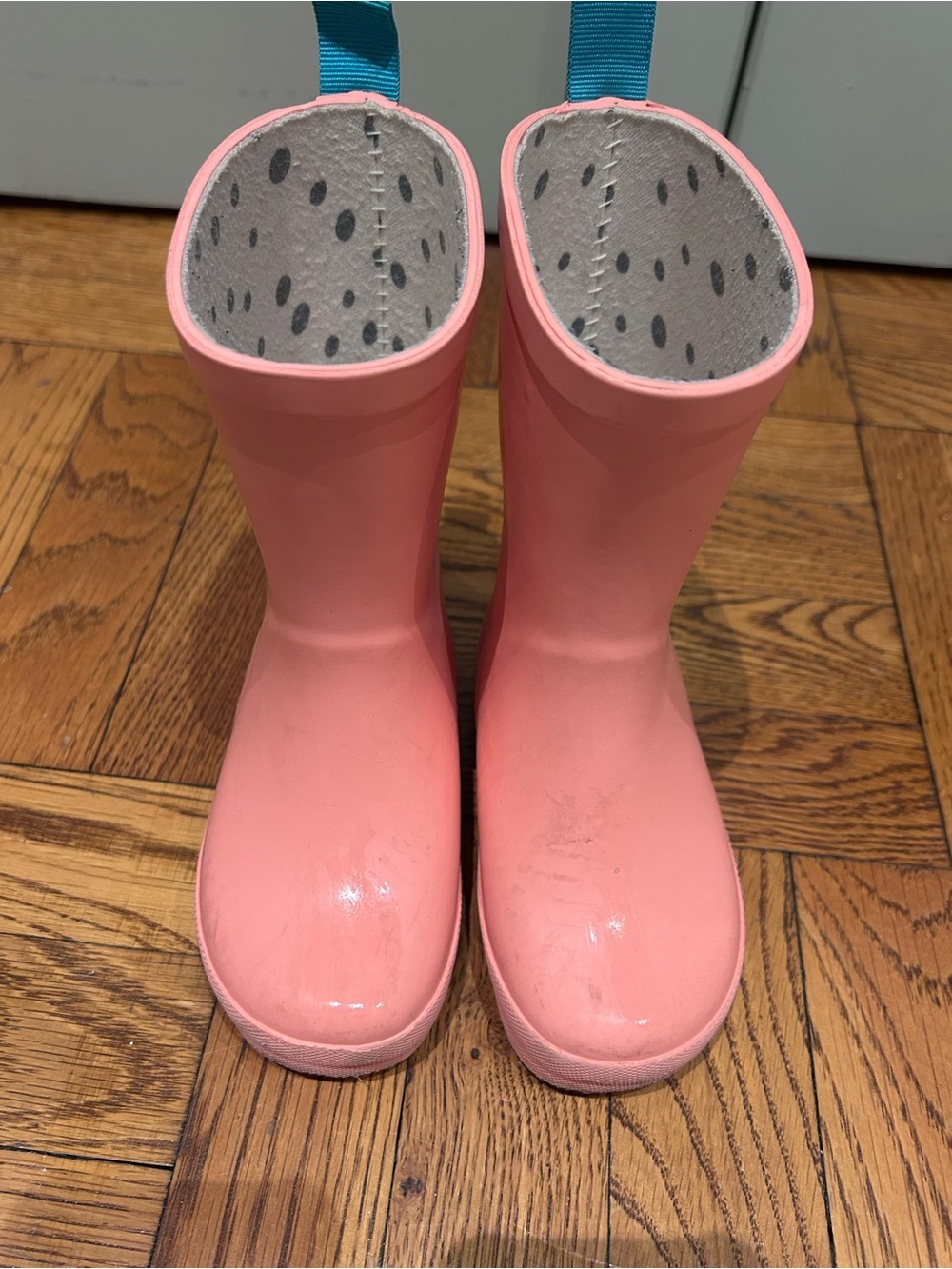 Ten Little Rain Boots in Pink, old size 10 (new Sz 9.5)